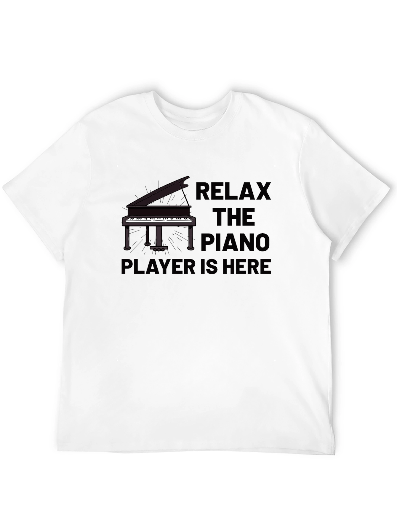 Relax Piano Player T-Shirt - Musician Tee