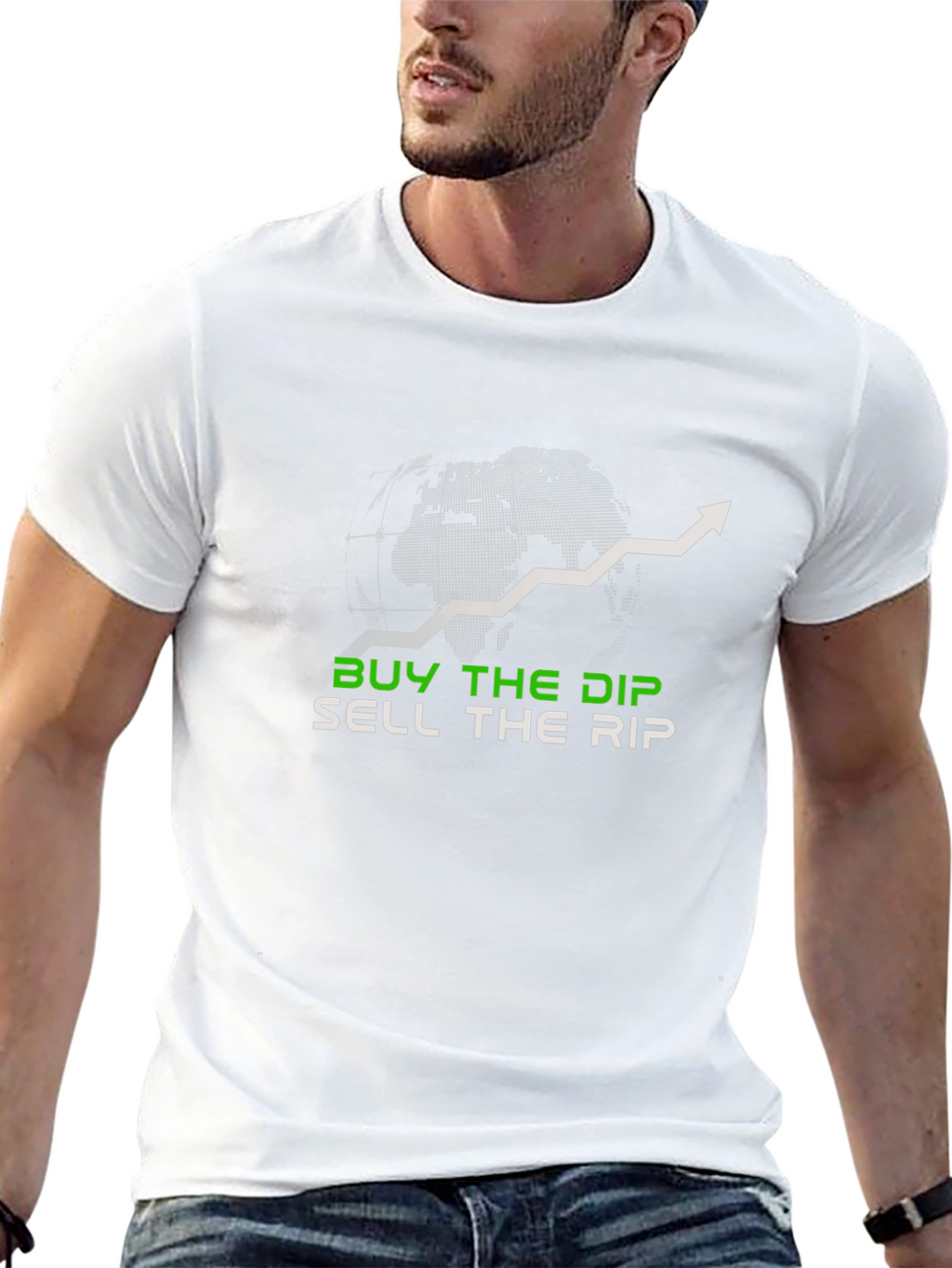Buy the Dip Sell the Rip Black Tee