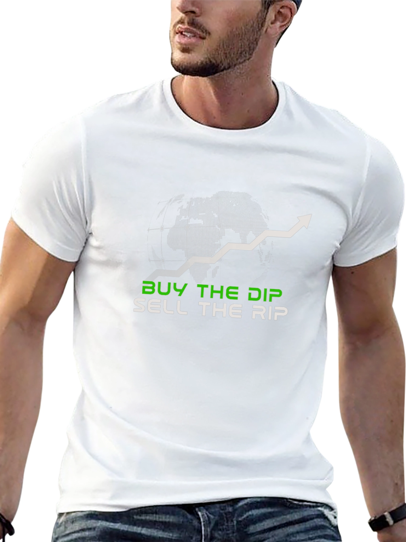 Buy the Dip Sell the Rip Black Tee