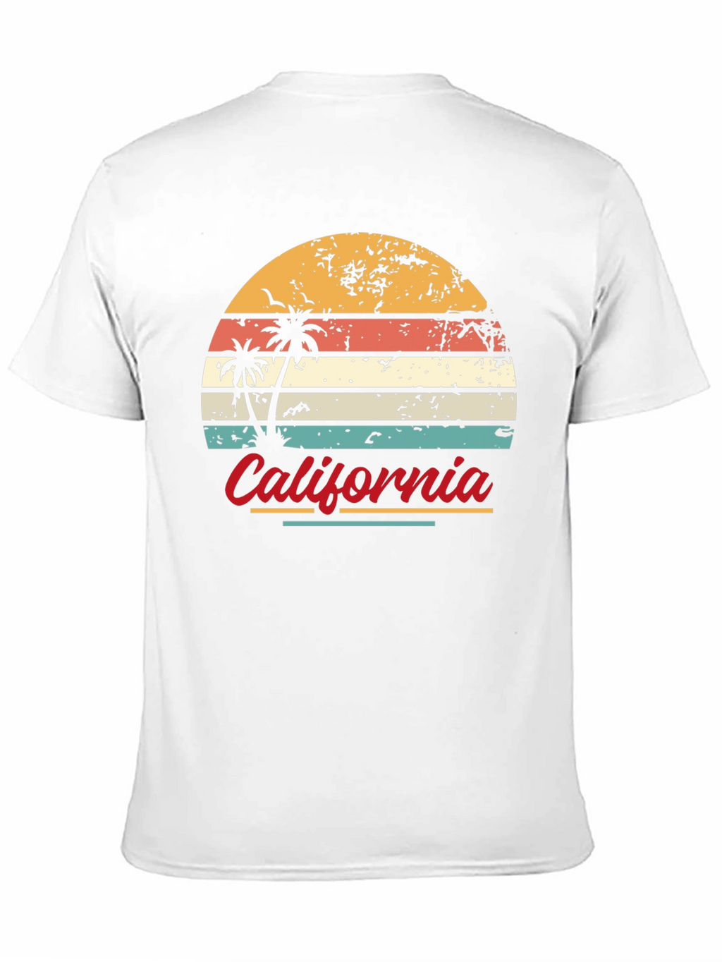 Retro California Sunset Graphic T-Shirt
