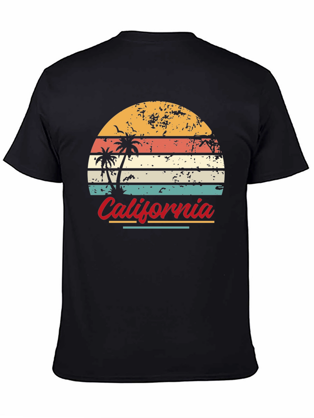 Retro California Sunset Graphic T-Shirt