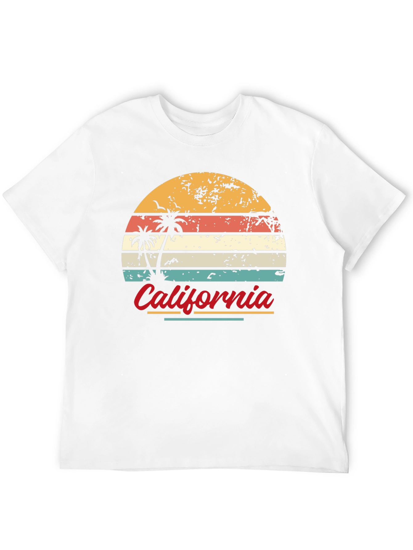 Retro California Sunset Graphic T-Shirt