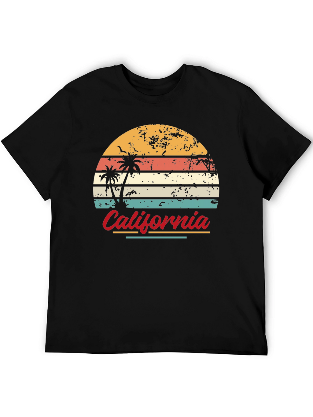 Retro California Sunset Graphic T-Shirt