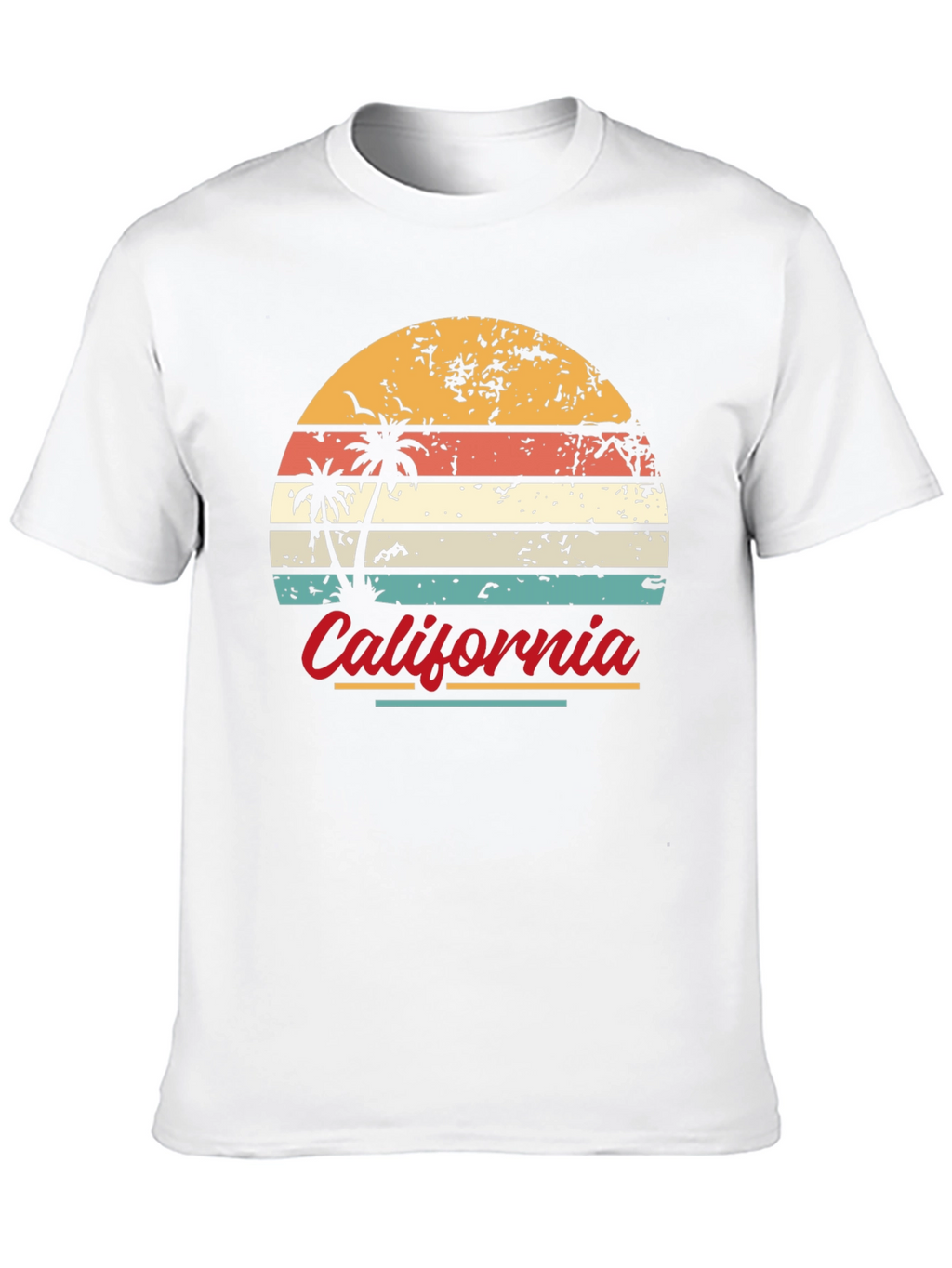 Retro California Sunset Graphic T-Shirt