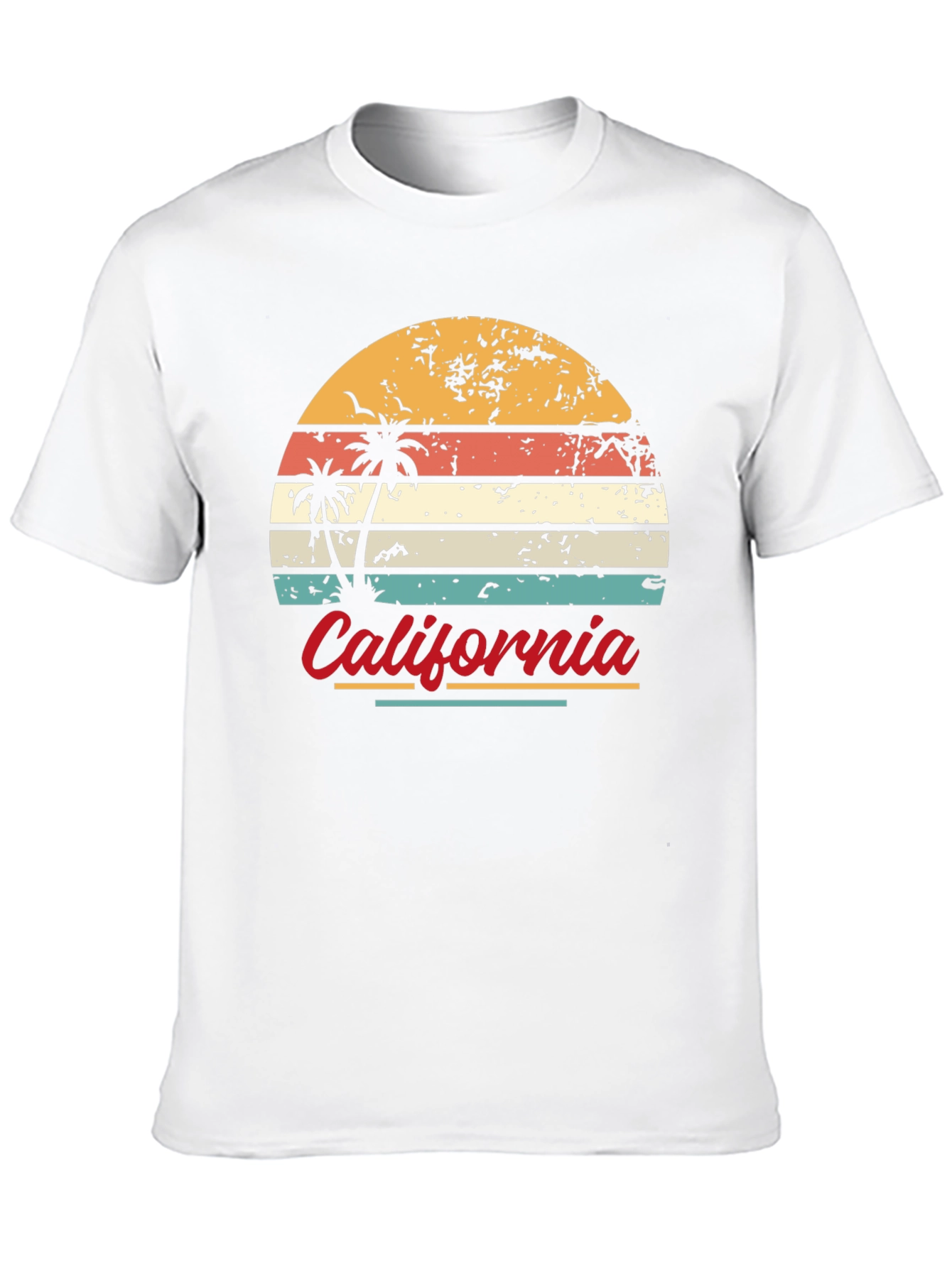 Retro California Sunset Graphic T-Shirt