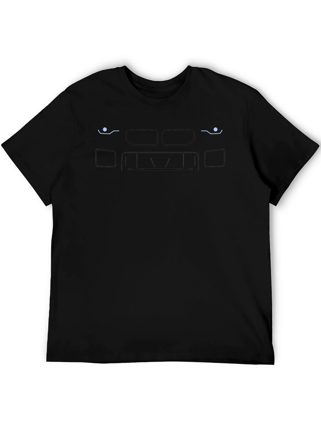 E46 BMW Front Graphic Black T-Shirt