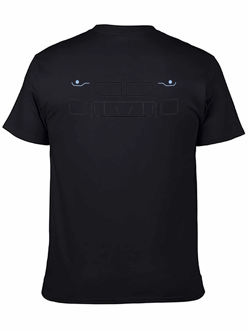E46 BMW Front Graphic Black T-Shirt