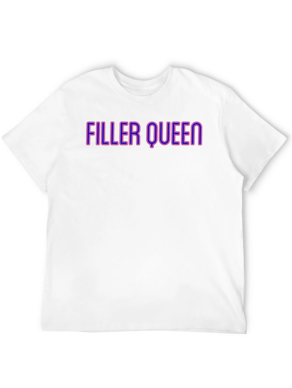 Filler Queen Graphic Tee - Black Crew Neck T-Shirt