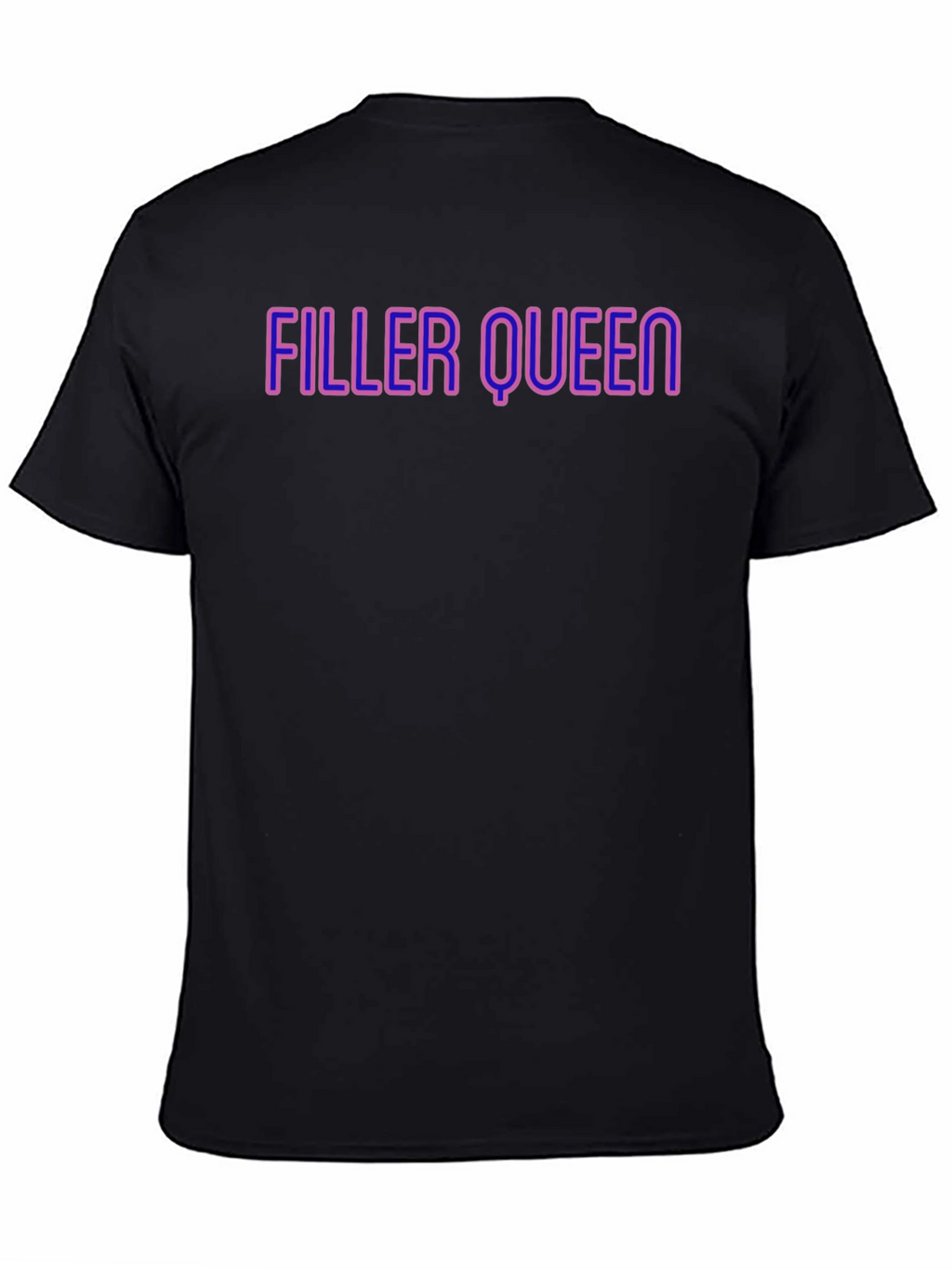 Filler Queen Graphic Tee - Black Crew Neck T-Shirt