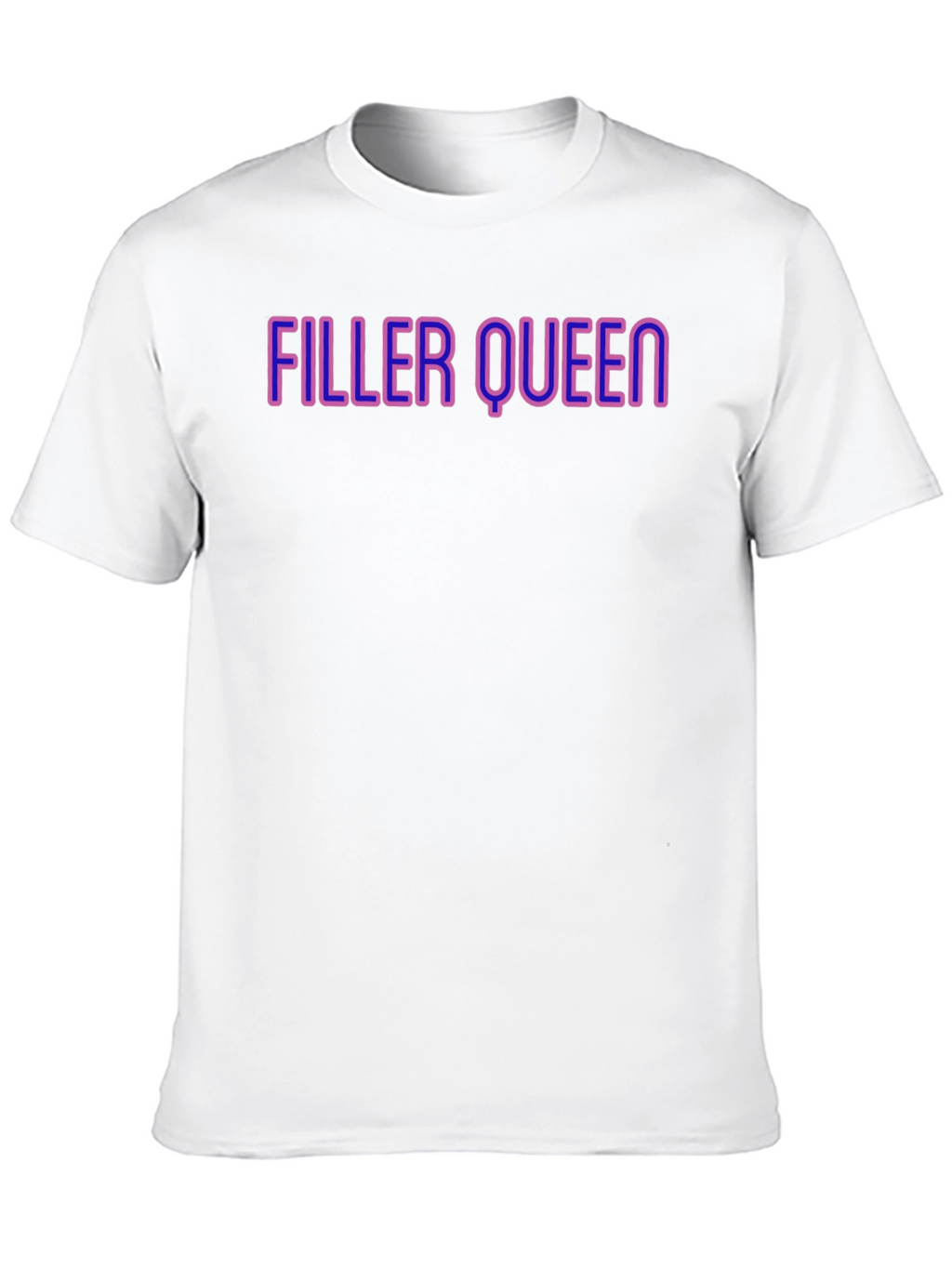 Filler Queen Graphic Tee - Black Crew Neck T-Shirt