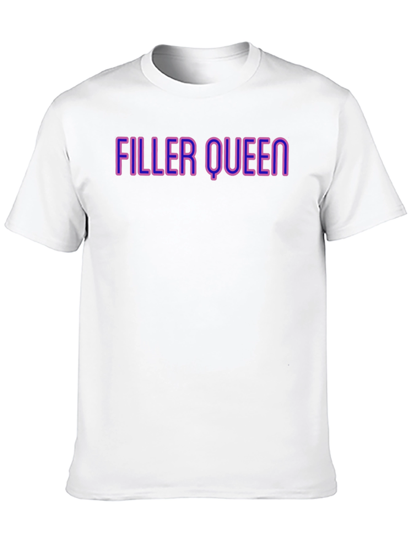 Filler Queen Graphic Tee - Black Crew Neck T-Shirt