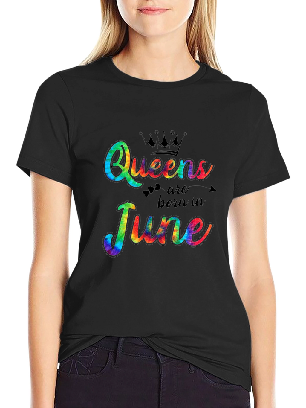 Queens Born in June Tie Dye T-Shirt