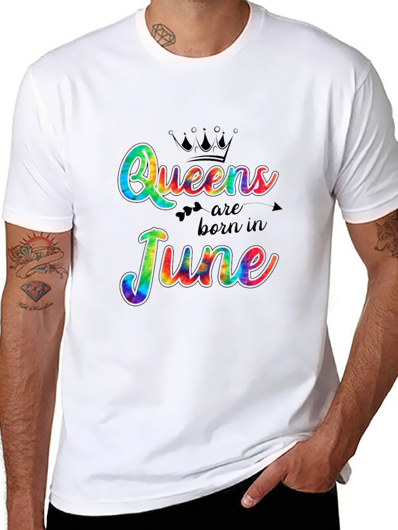 Queens Born in June Tie Dye T-Shirt