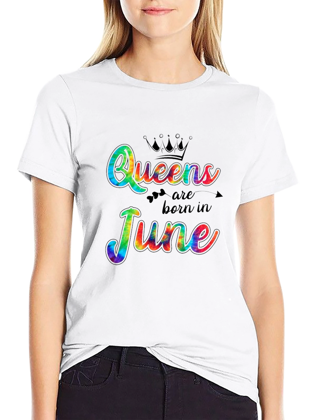 Queens Born in June Tie Dye T-Shirt