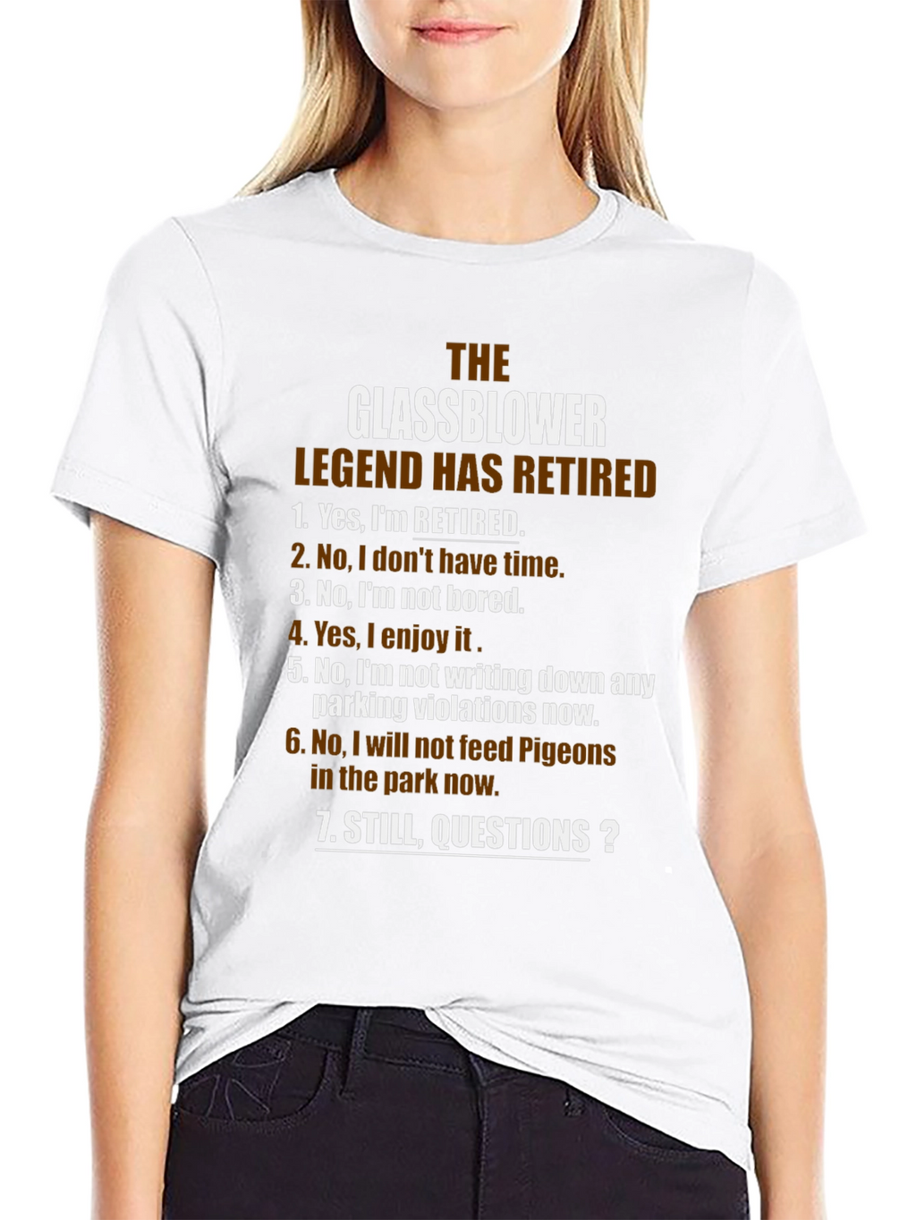 Glassblower Legend Retired T-Shirt - Funny Retirement Gift