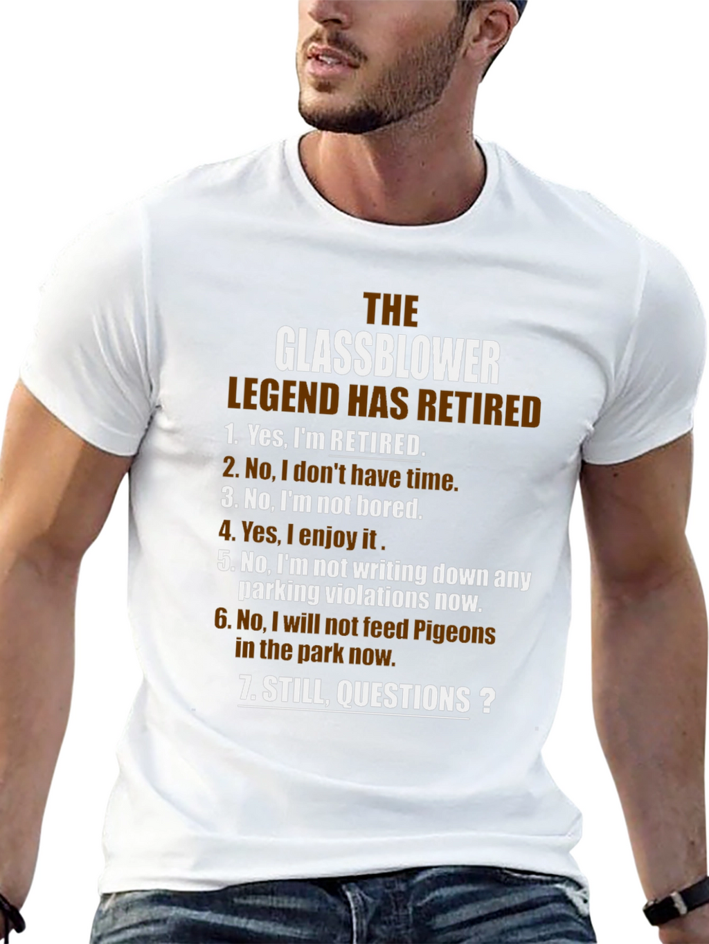Glassblower Legend Retired T-Shirt - Funny Retirement Gift