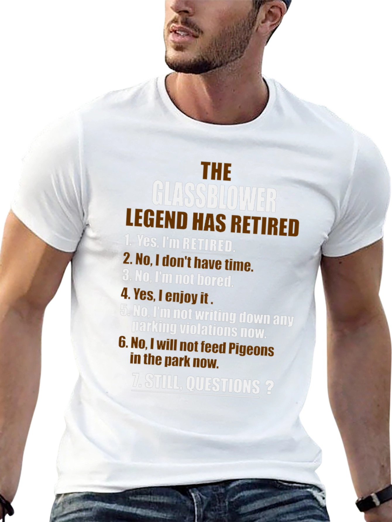 Glassblower Legend Retired T-Shirt - Funny Retirement Gift