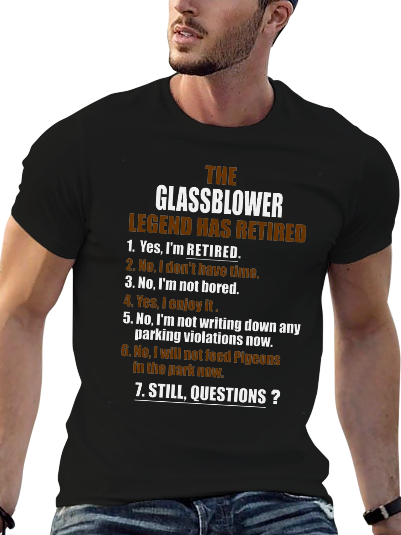 Glassblower Legend Retired T-Shirt - Funny Retirement Gift