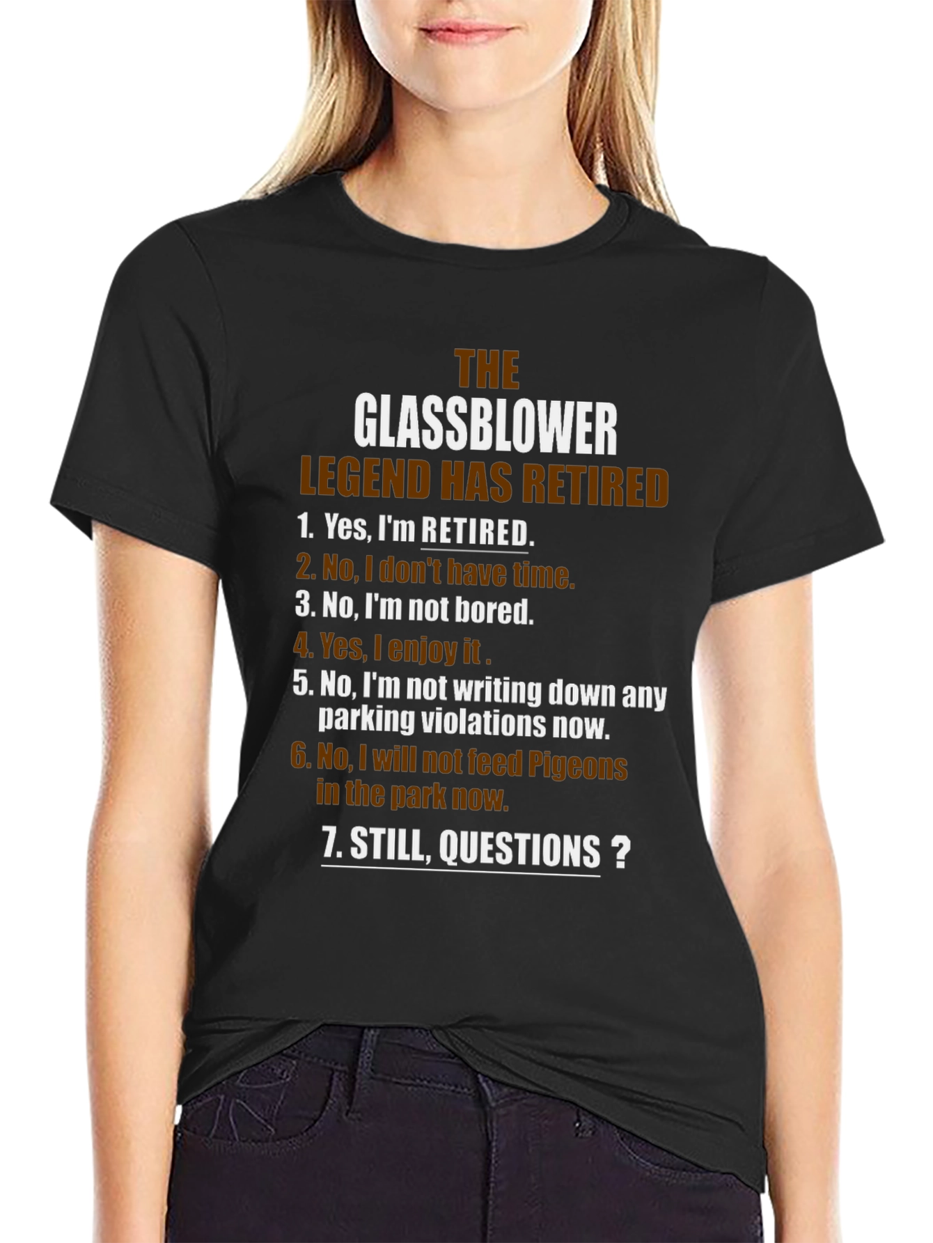 Glassblower Legend Retired T-Shirt - Funny Retirement Gift