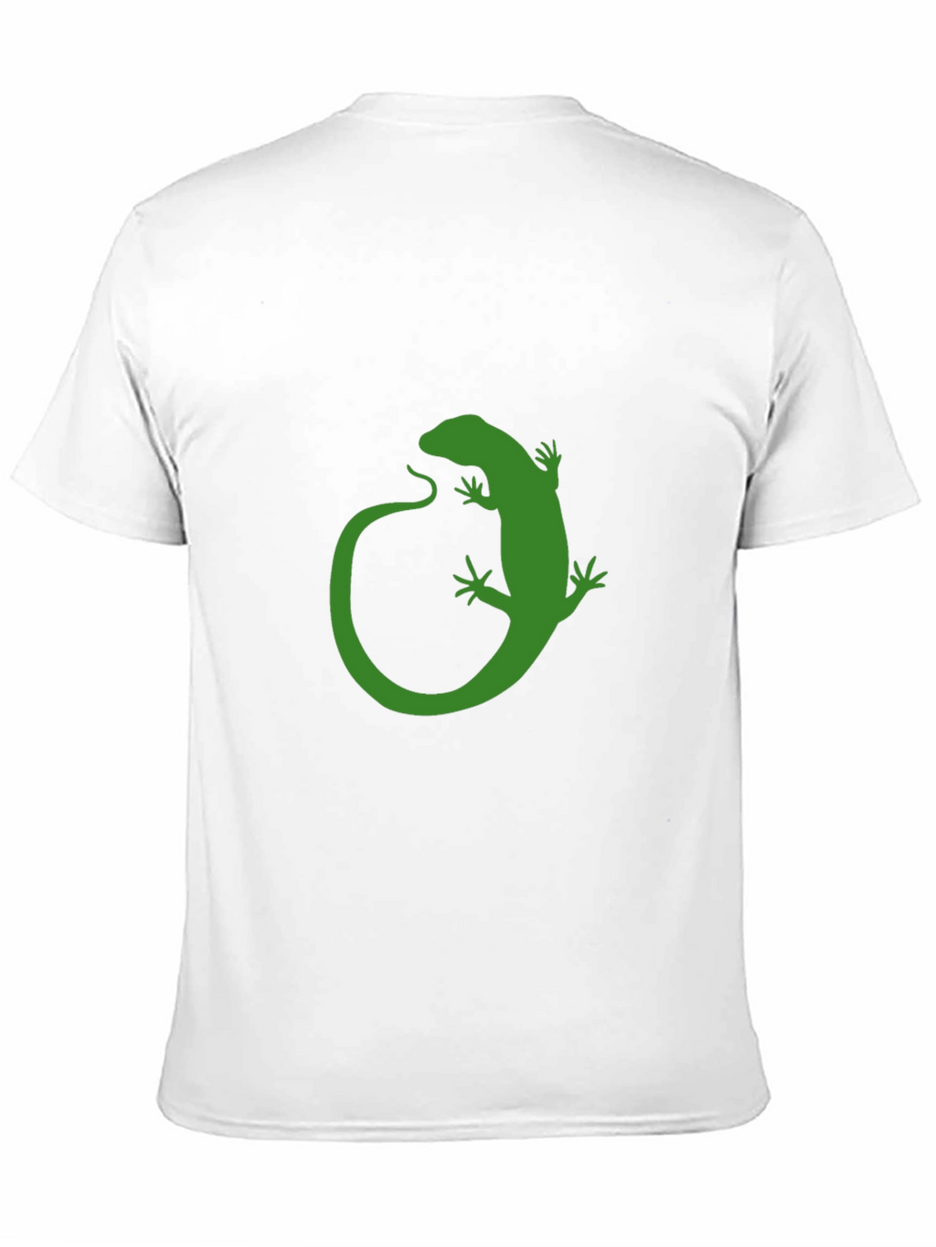 Green Lizard Graphic Black T-Shirt