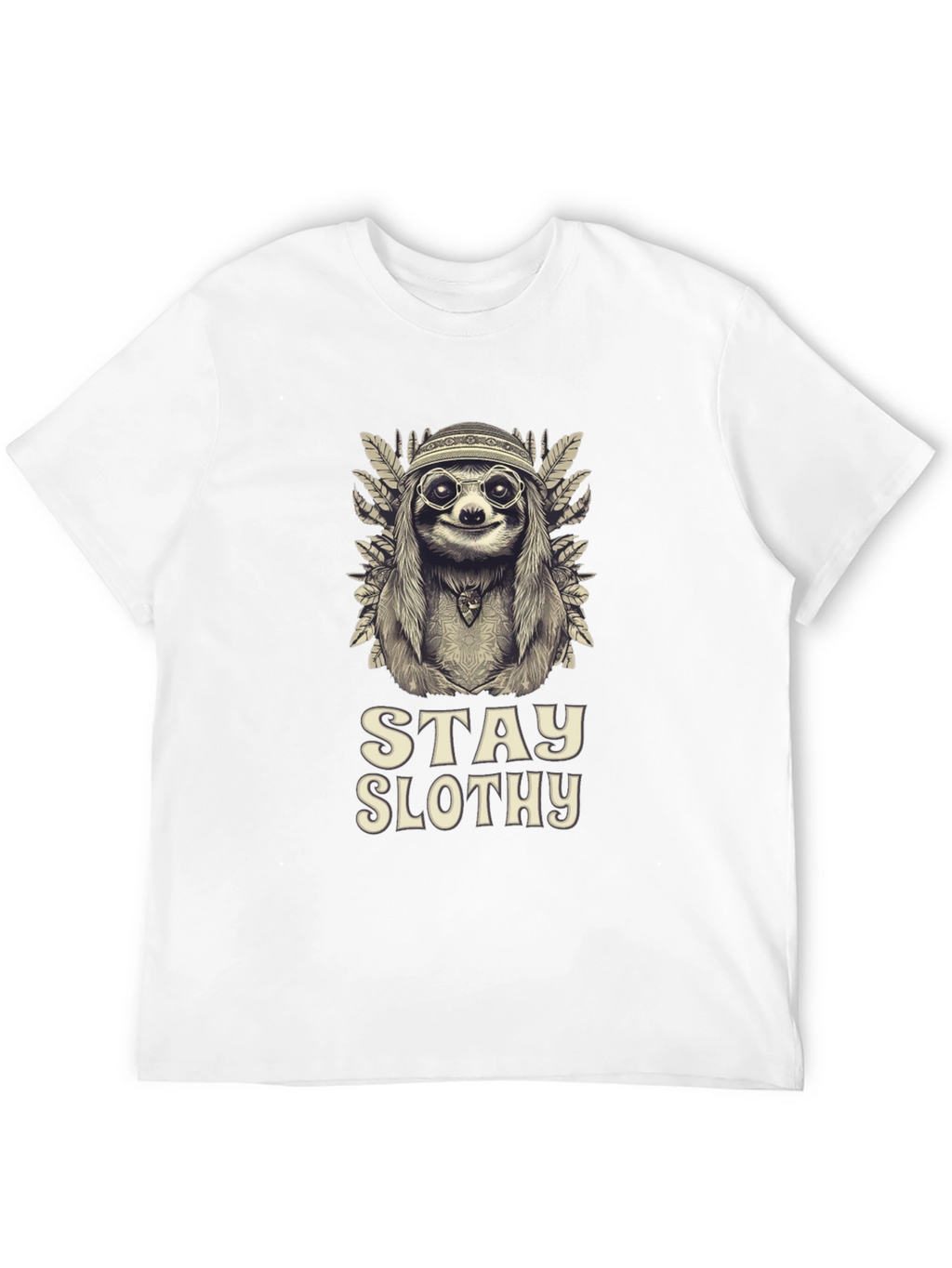 Stay Slothy Graphic Tee - Hippie Sloth