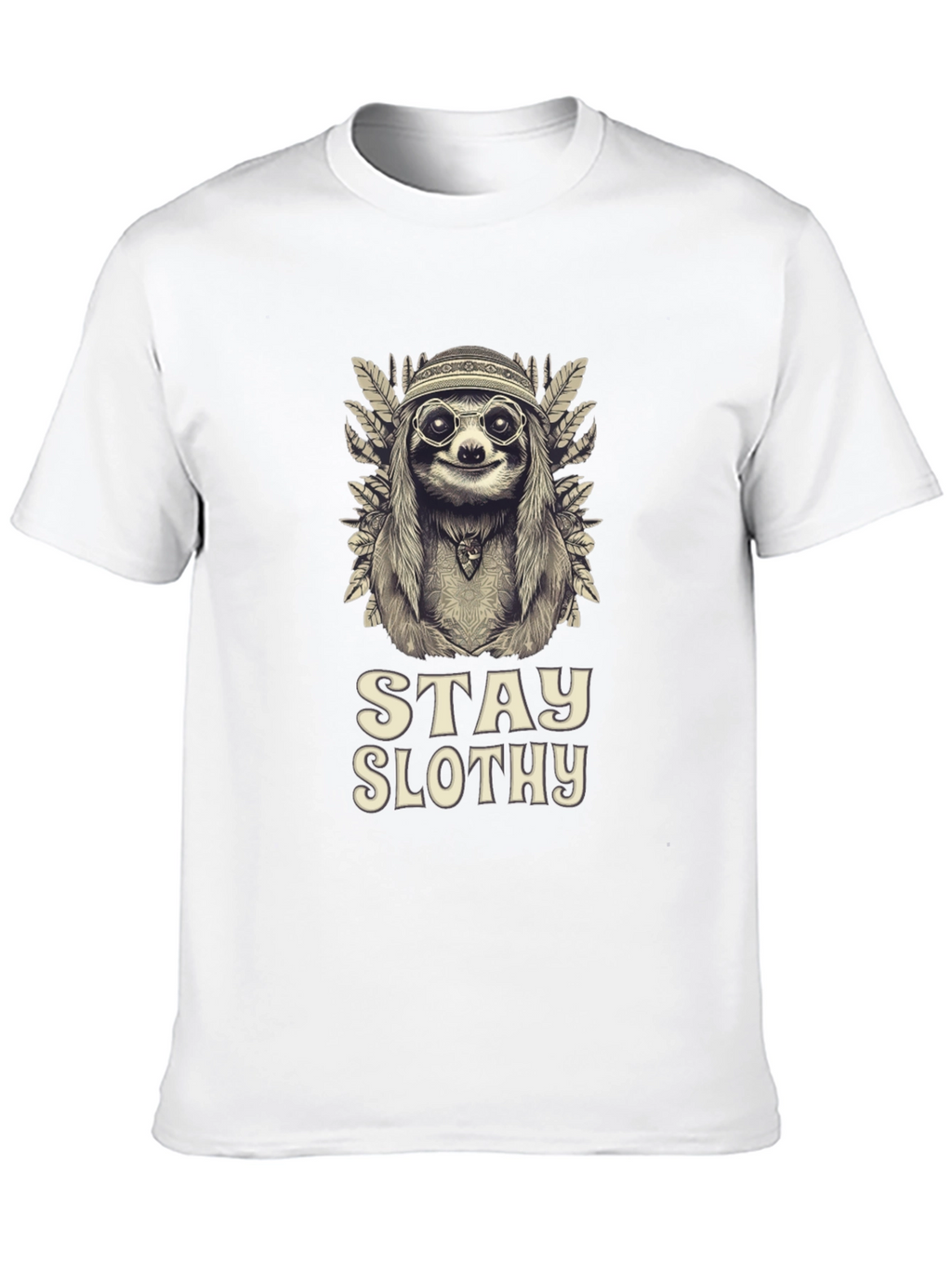 Stay Slothy Graphic Tee - Hippie Sloth