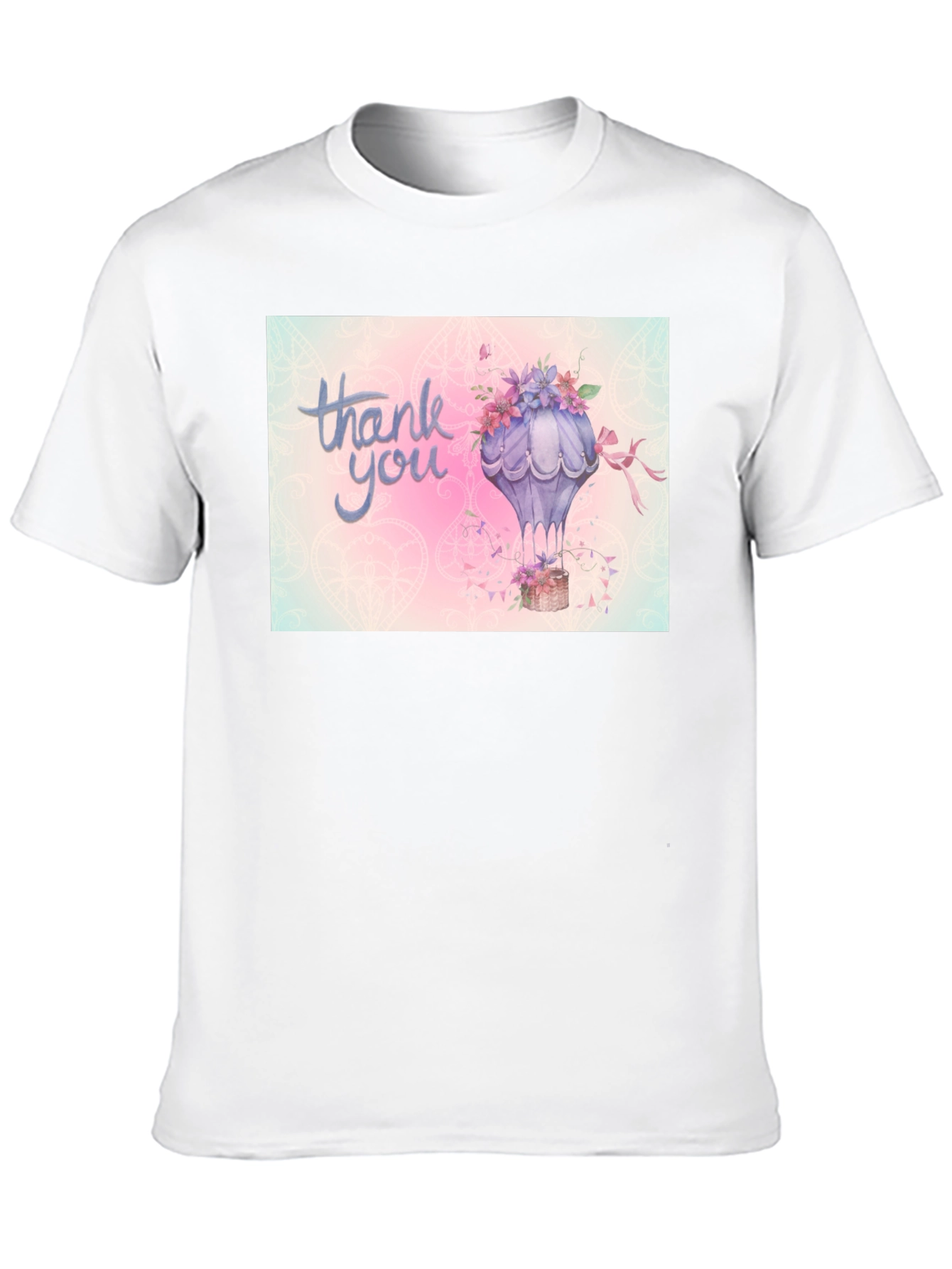 Thank You Hot Air Balloon Graphic Tee