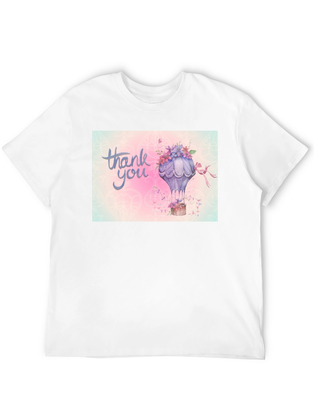 Thank You Hot Air Balloon Graphic Tee