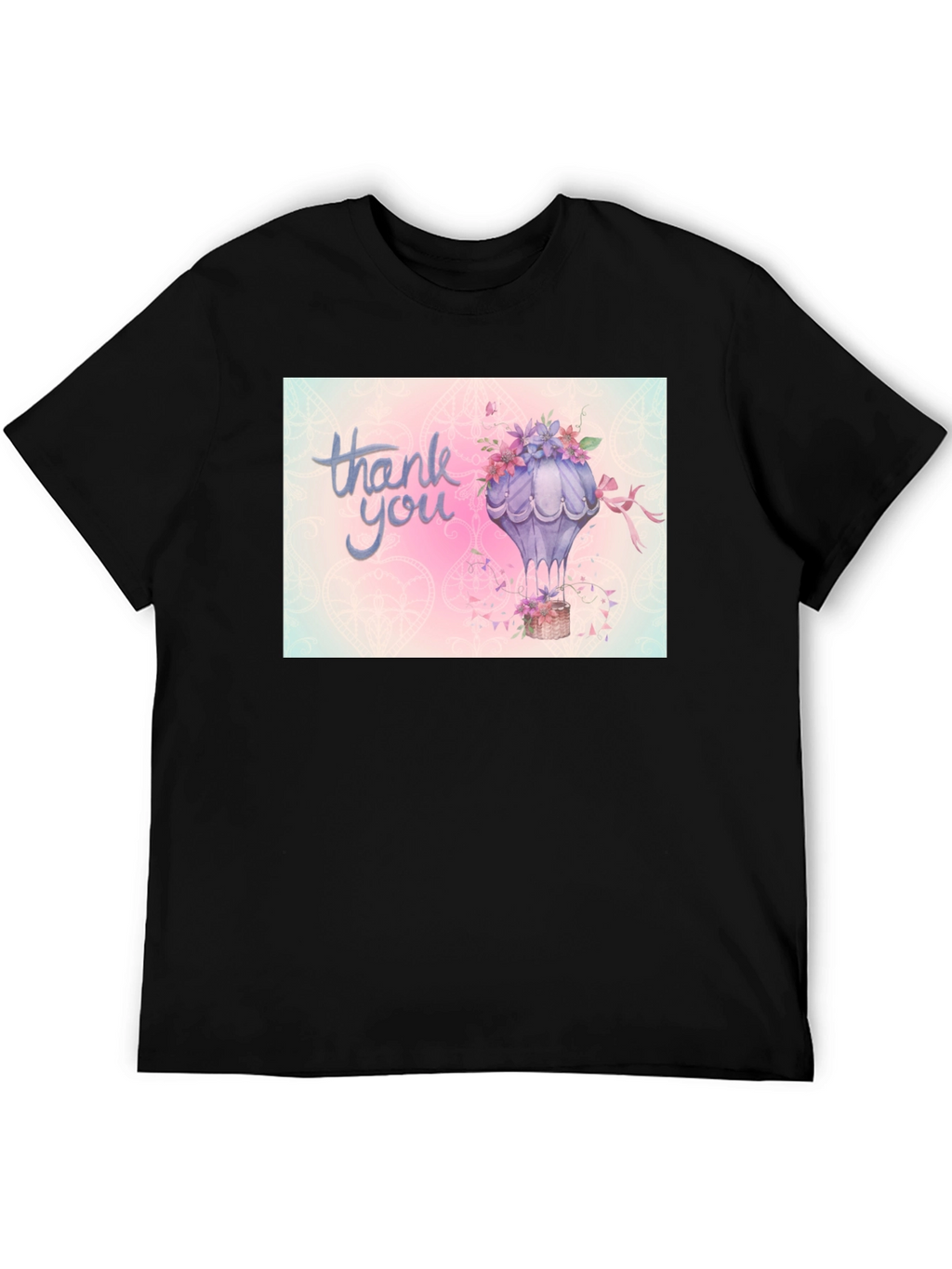 Thank You Hot Air Balloon Graphic Tee