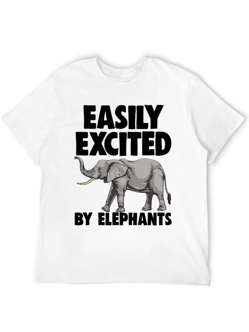 Elephant Enthusiast Tee - Easily Excited by Elephants T-Shirt