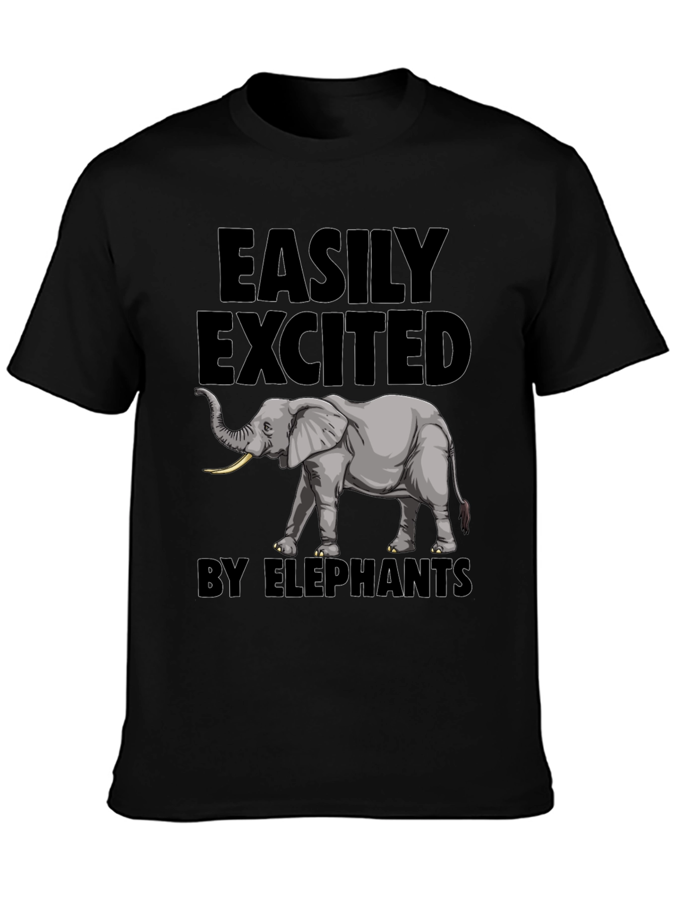 Elephant Enthusiast Tee - Easily Excited by Elephants T-Shirt