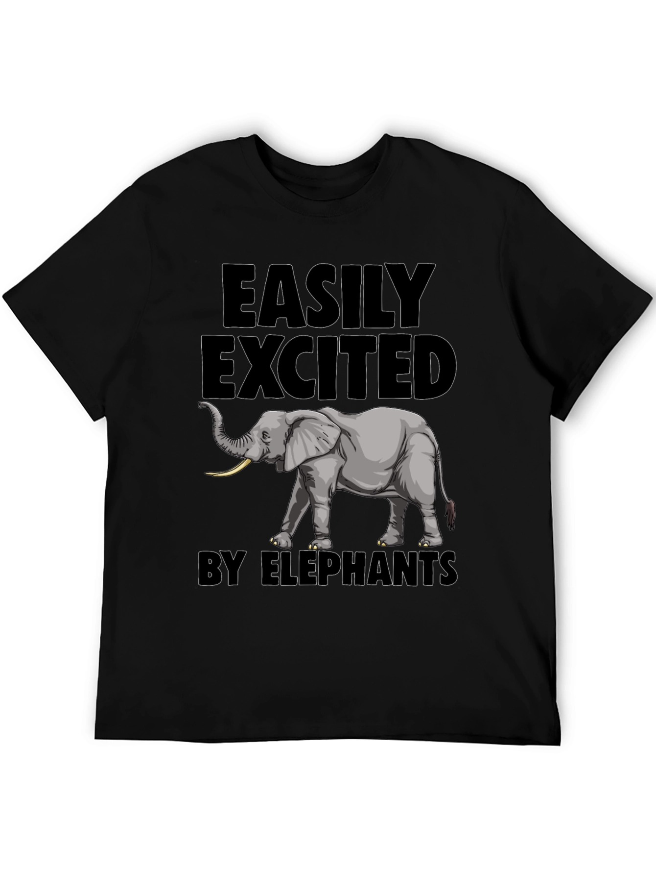 Elephant Enthusiast Tee - Easily Excited by Elephants T-Shirt