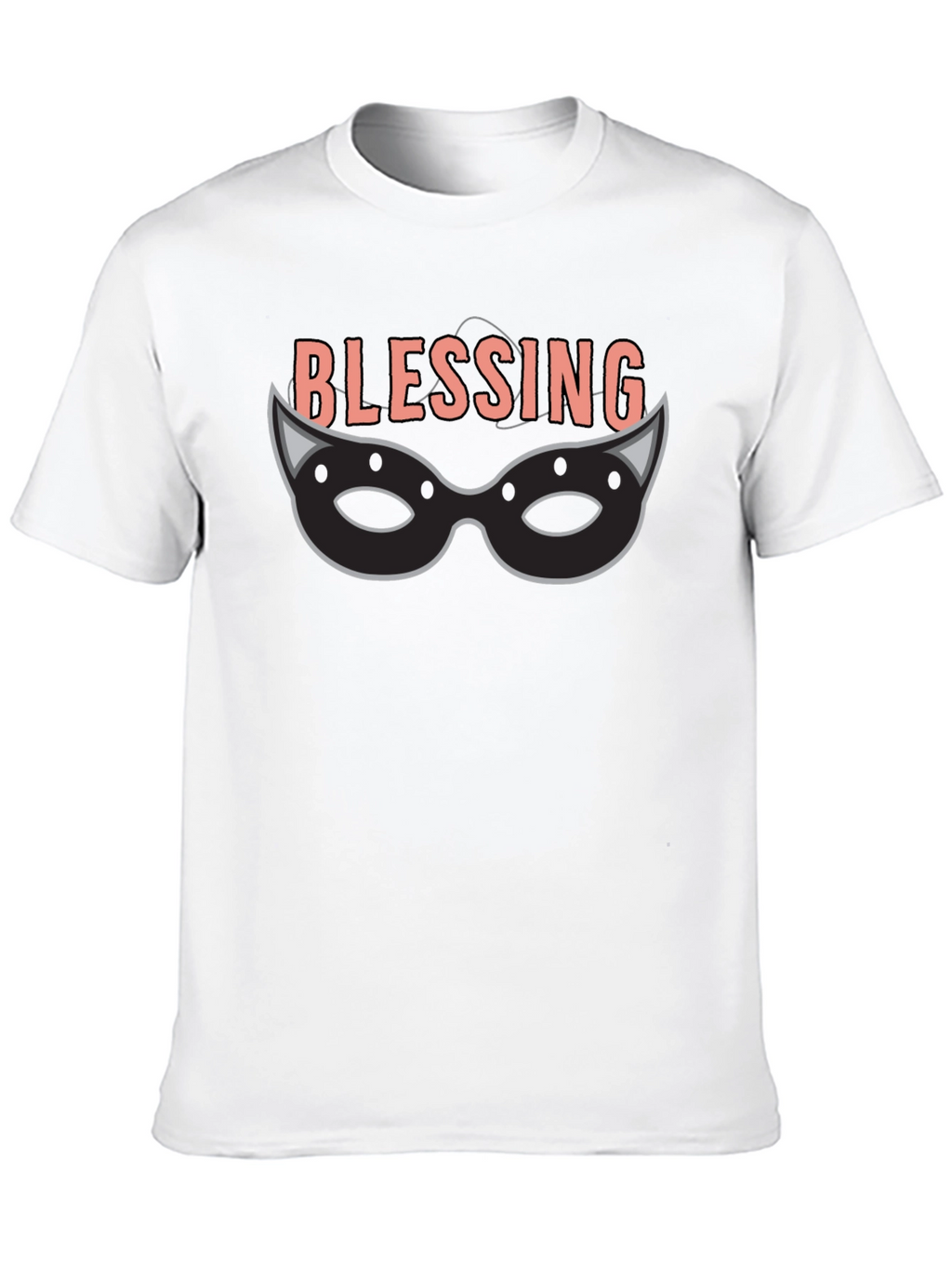 Blessing Mask Graphic Tee - Unique Design
