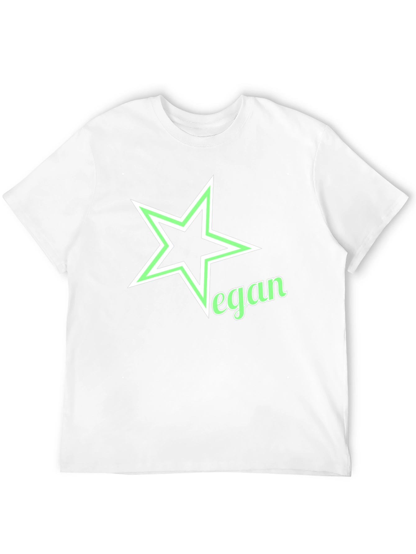 Vegan Star Graphic Black T-Shirt