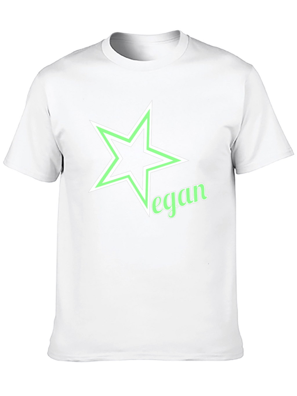 Vegan Star Graphic Black T-Shirt