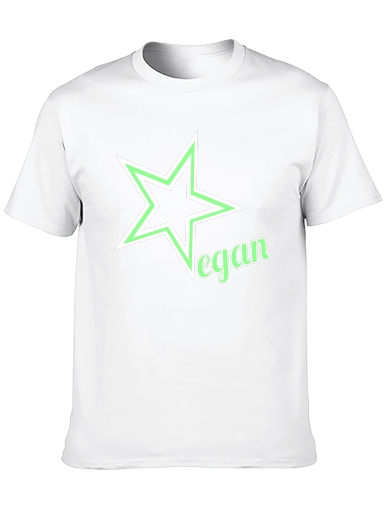 Vegan Star Graphic Black T-Shirt