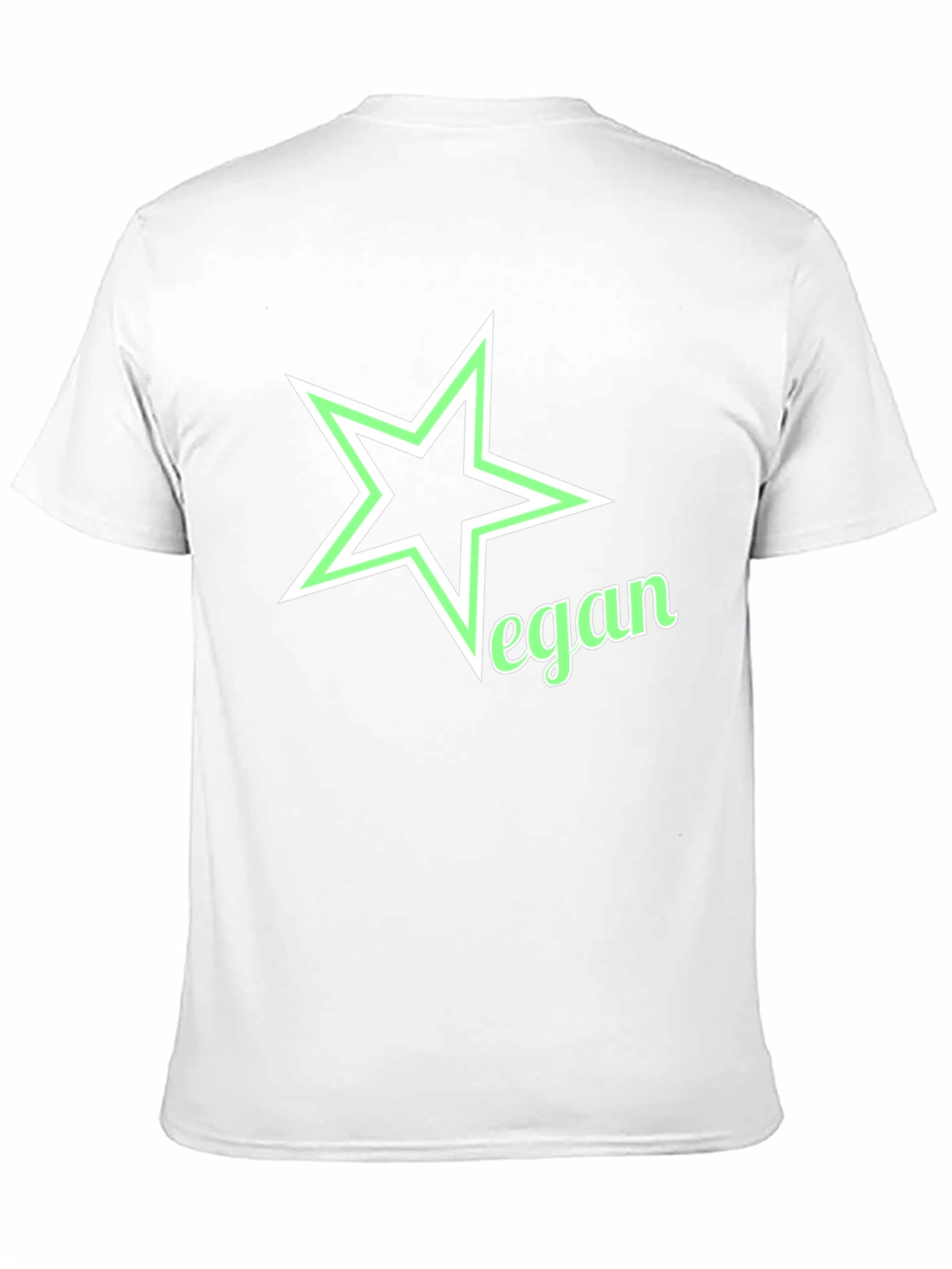 Vegan Star Graphic Black T-Shirt