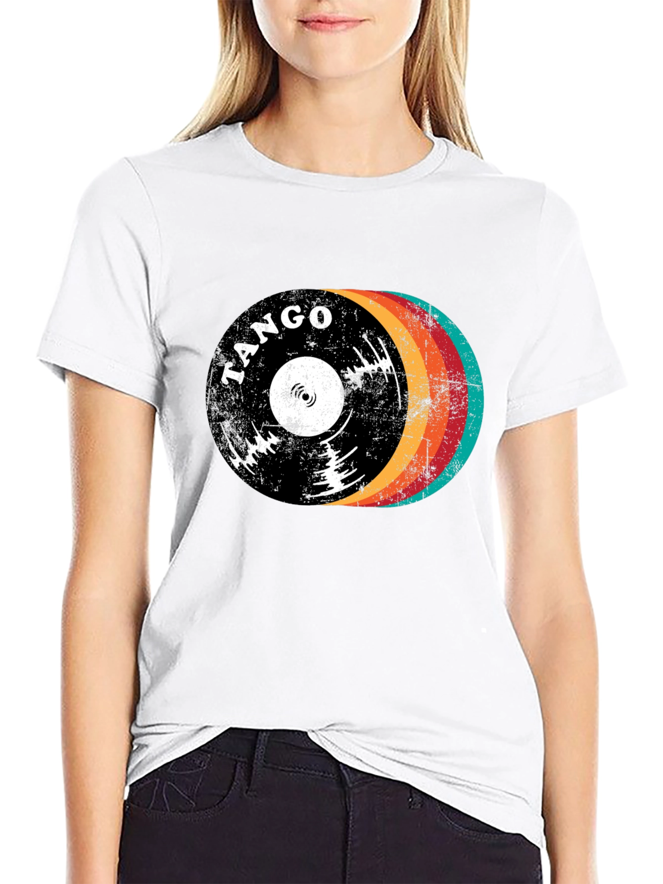 Tango Retro Record Graphic T-Shirt