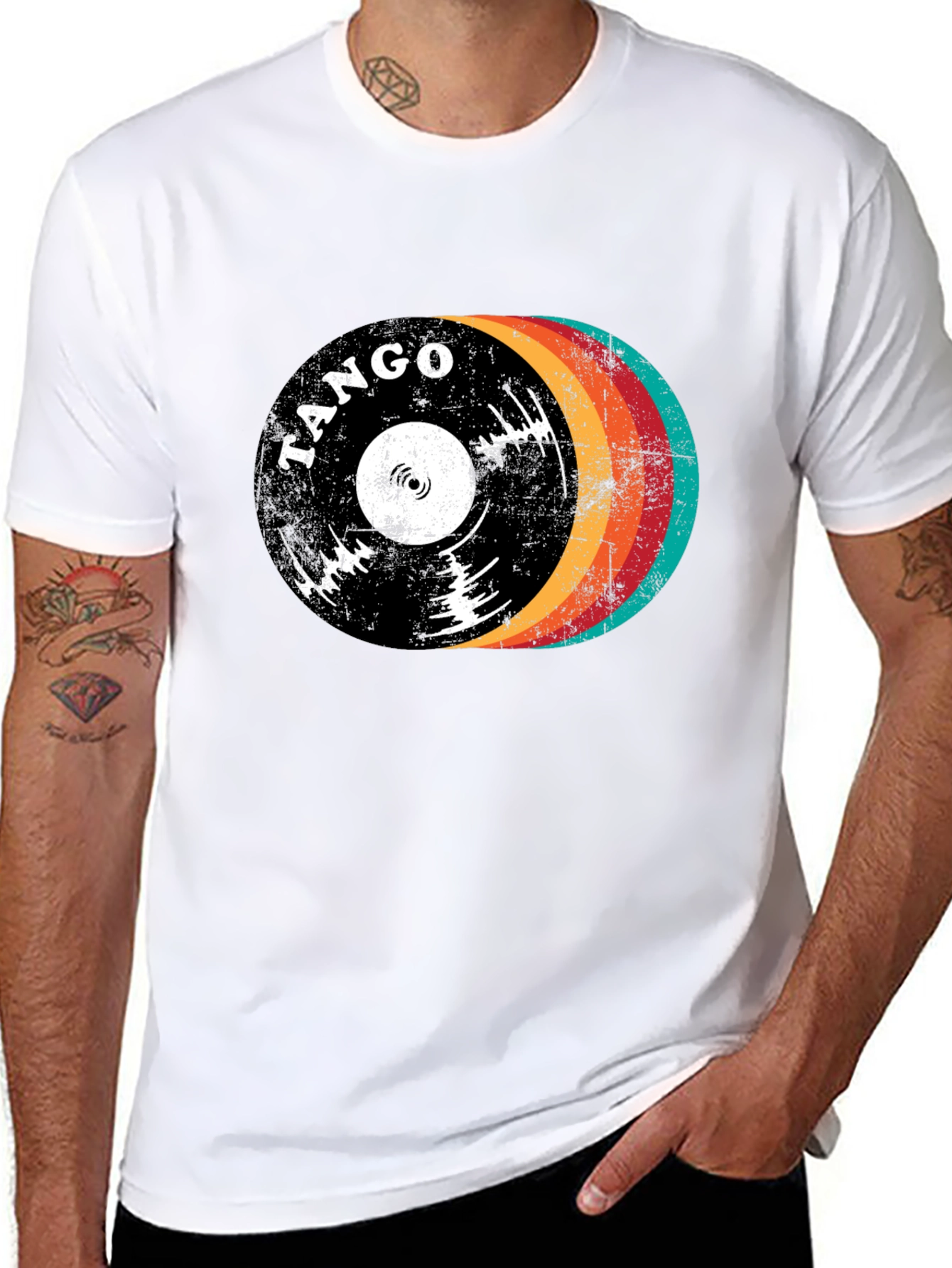 Tango Retro Record Graphic T-Shirt