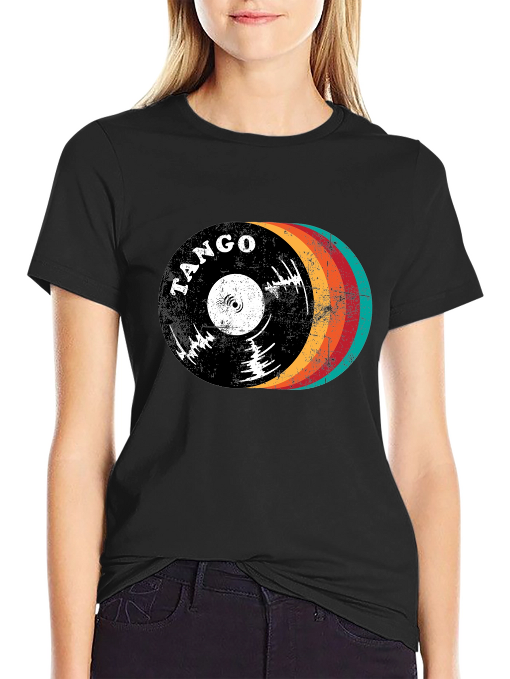 Tango Retro Record Graphic T-Shirt