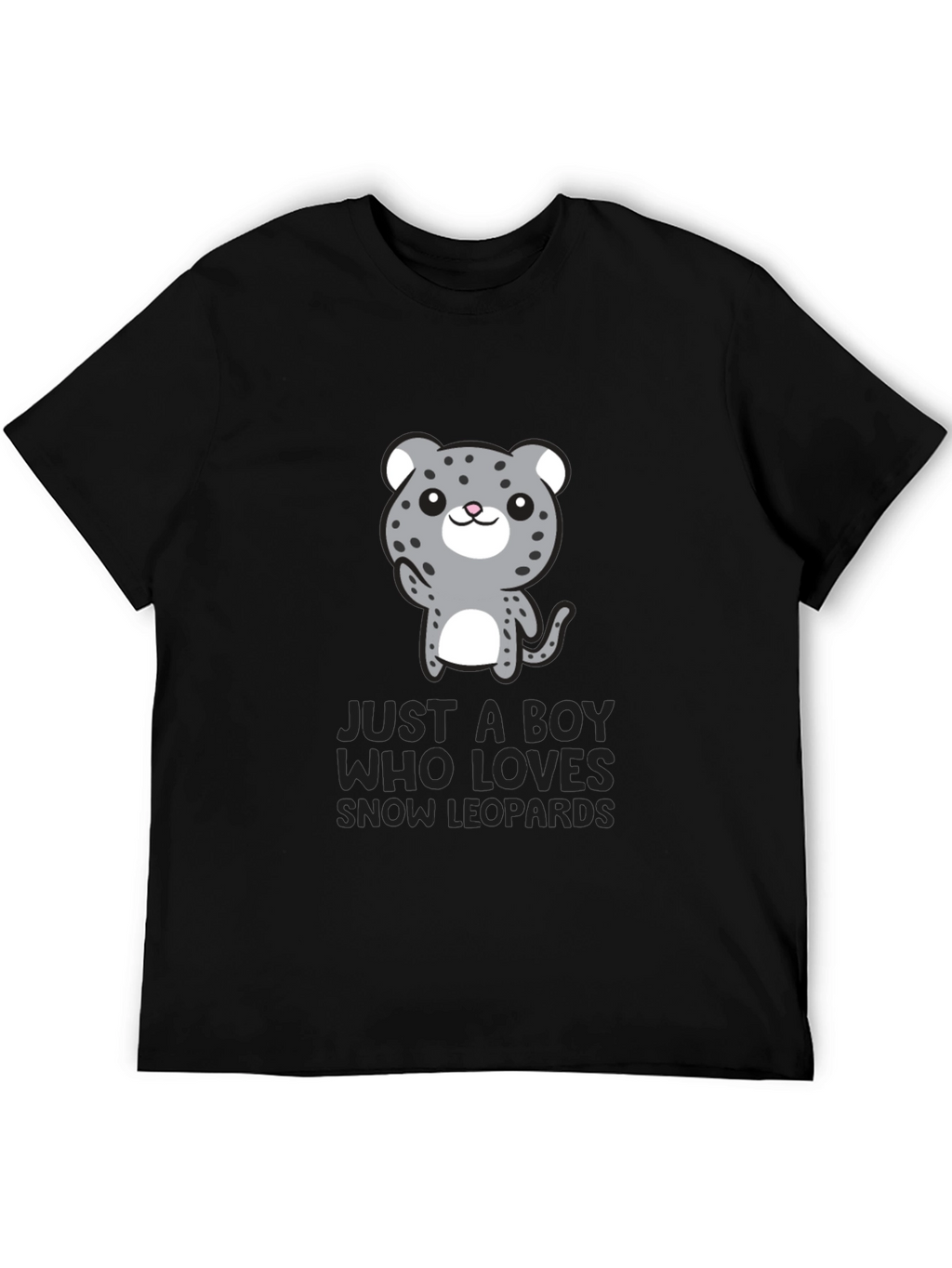 Snow Leopard Lover Tee - Cute Animal Graphic T-Shirt