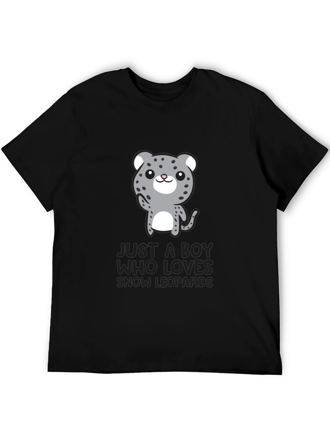 Snow Leopard Lover Tee - Cute Animal Graphic T-Shirt