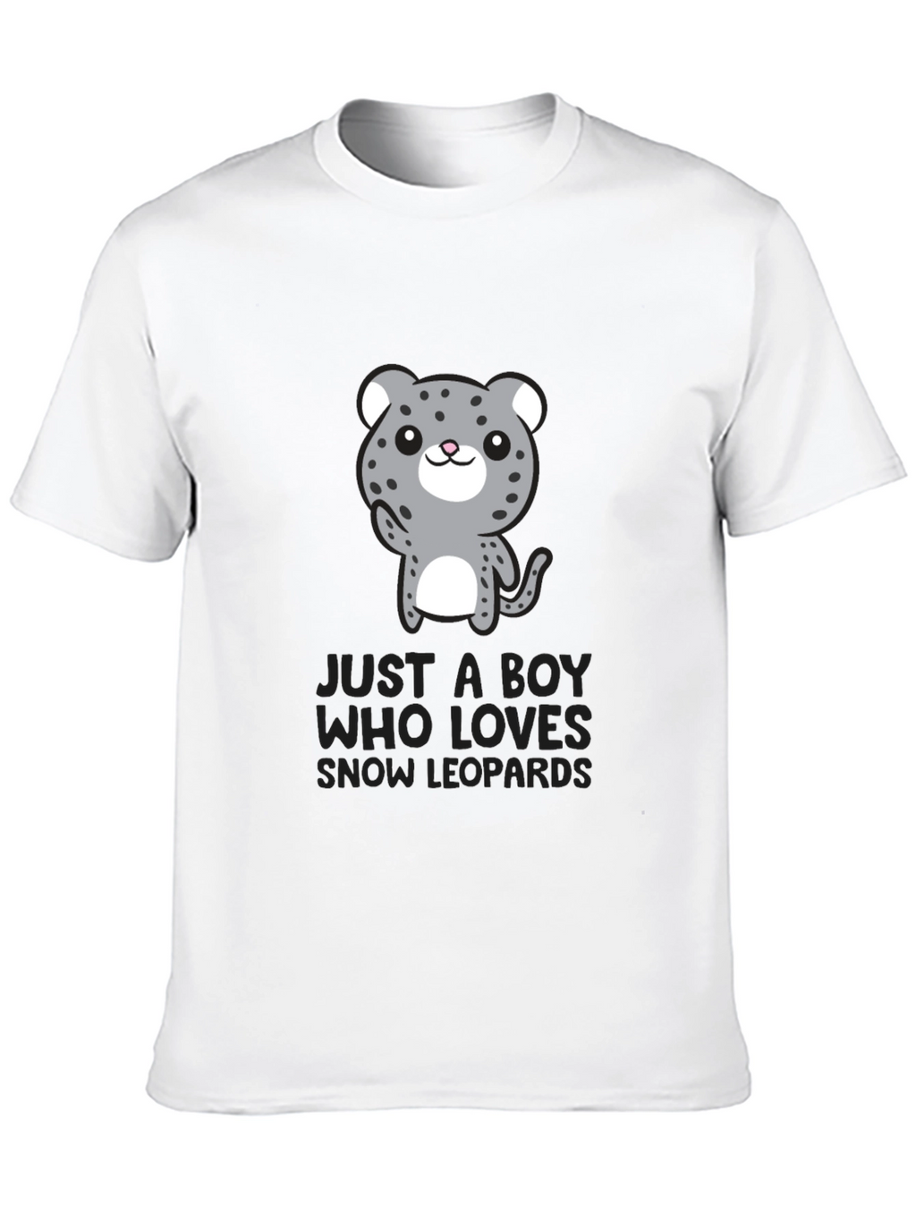Snow Leopard Lover Tee - Cute Animal Graphic T-Shirt