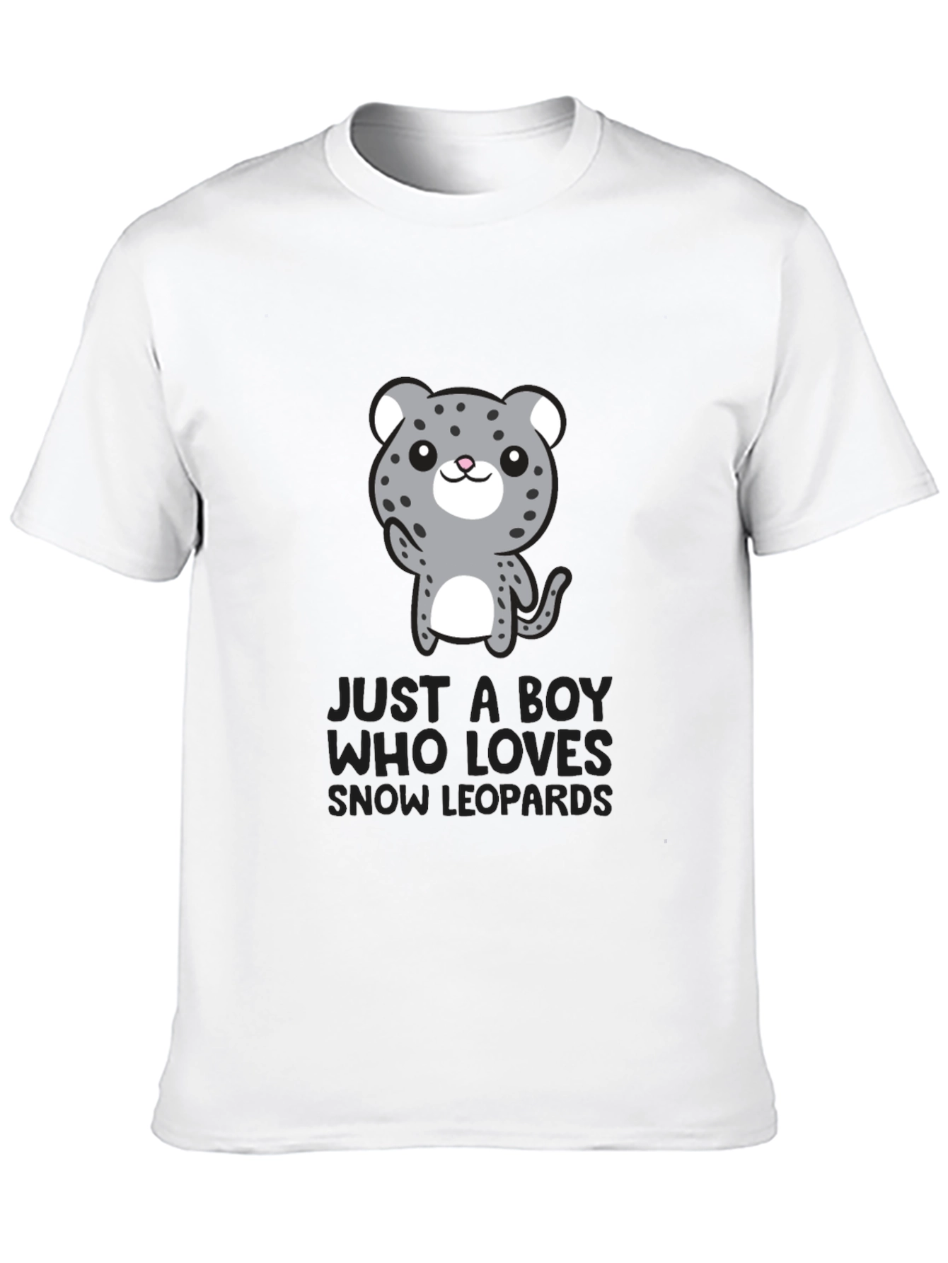 Snow Leopard Lover Tee - Cute Animal Graphic T-Shirt