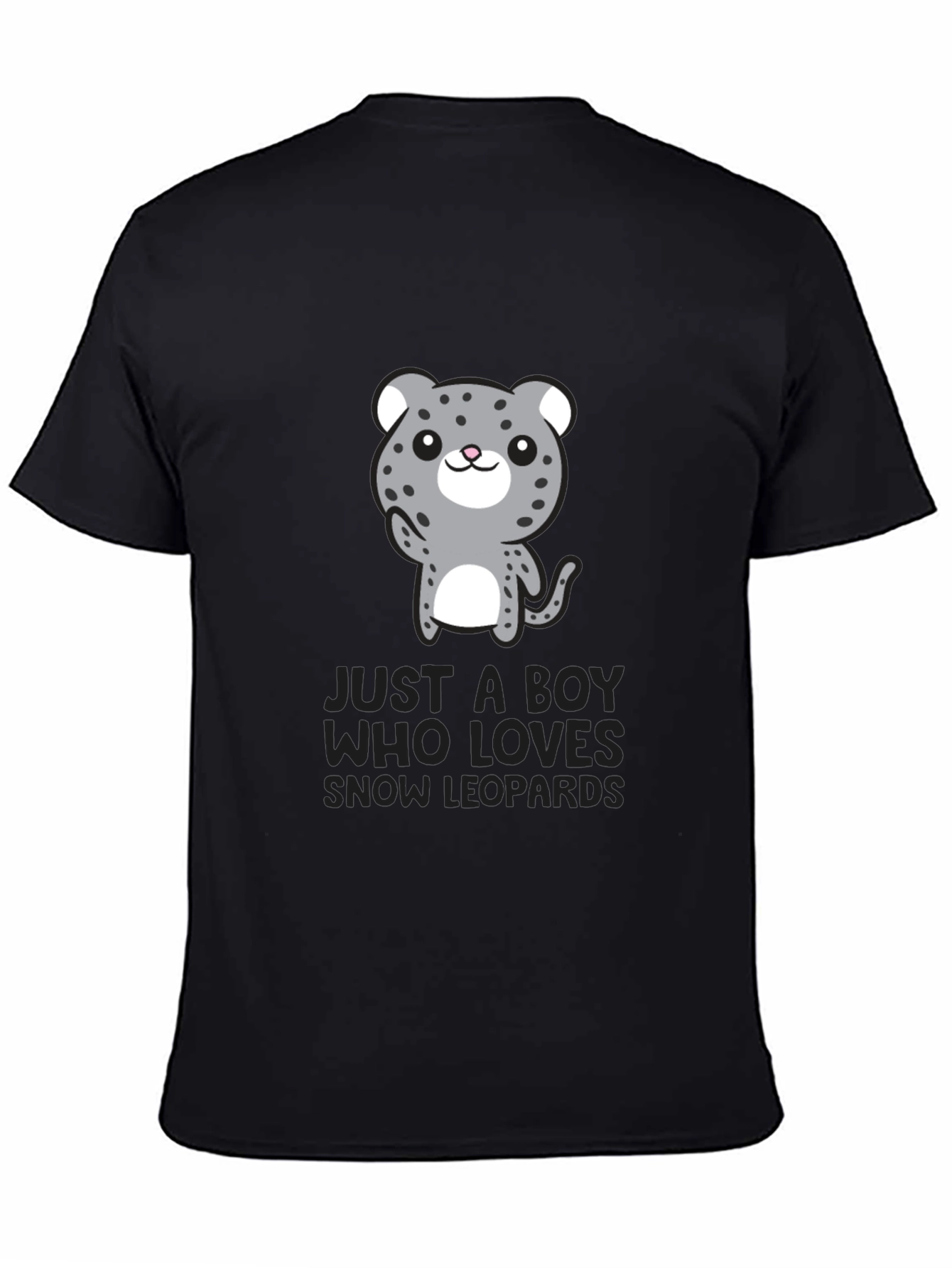 Snow Leopard Lover Tee - Cute Animal Graphic T-Shirt