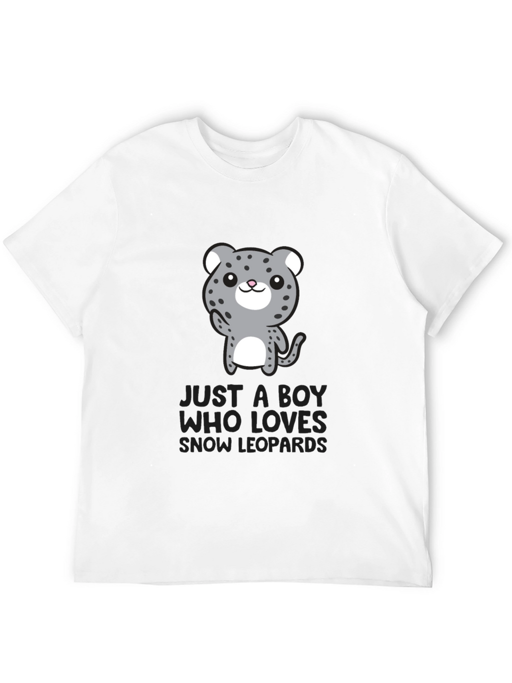 Snow Leopard Lover Tee - Cute Animal Graphic T-Shirt