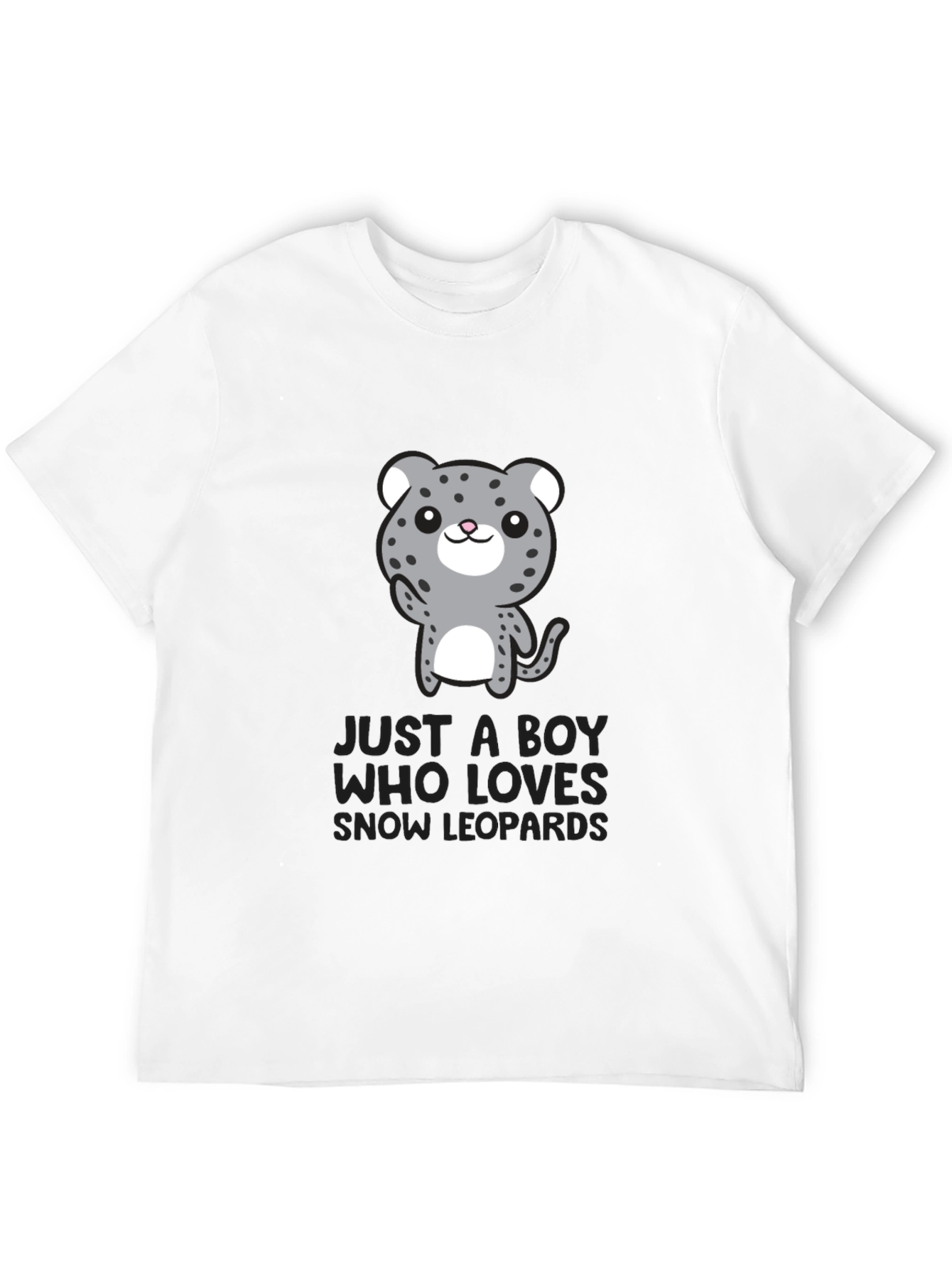 Snow Leopard Lover Tee - Cute Animal Graphic T-Shirt