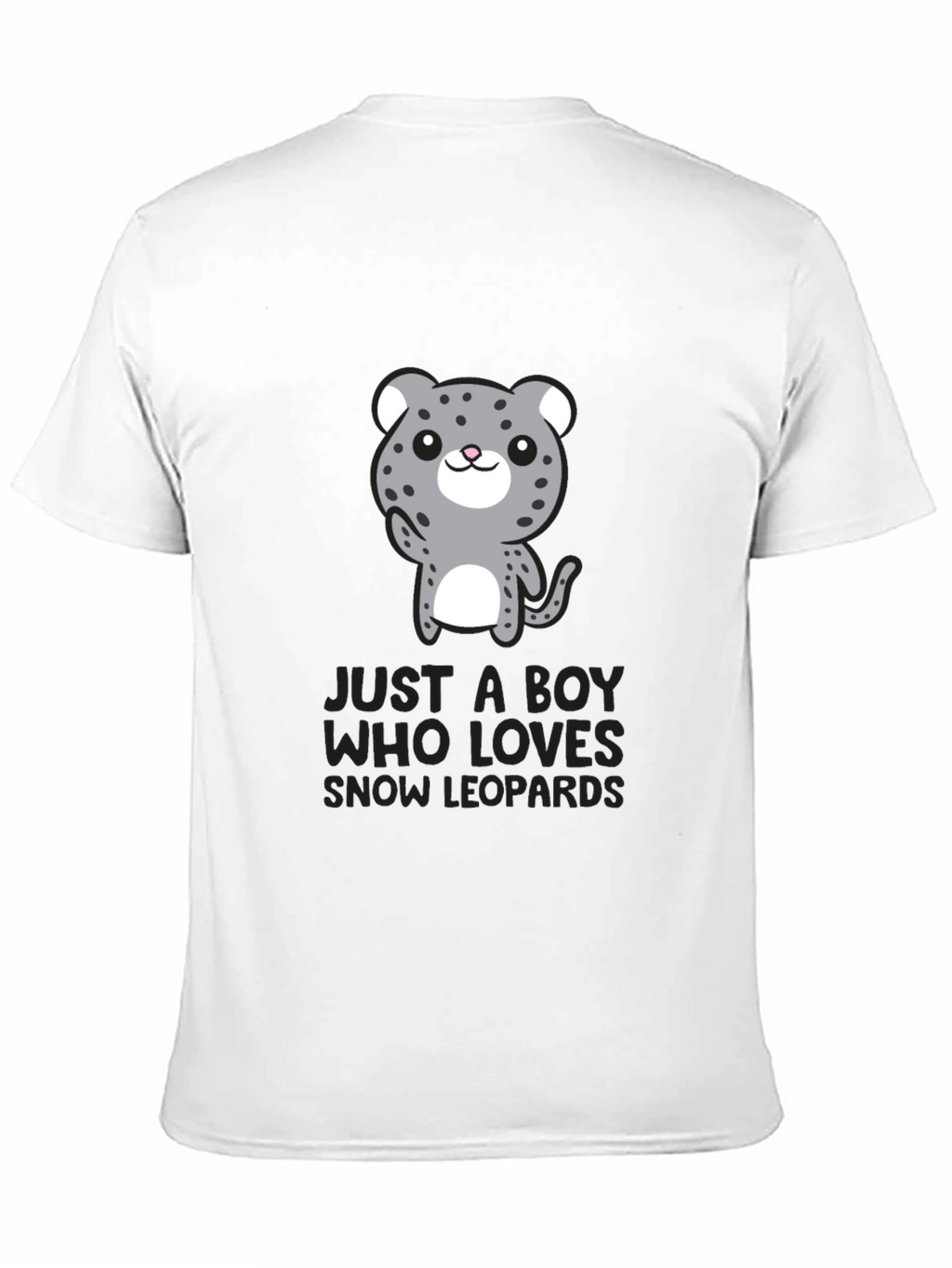 Snow Leopard Lover Tee - Cute Animal Graphic T-Shirt