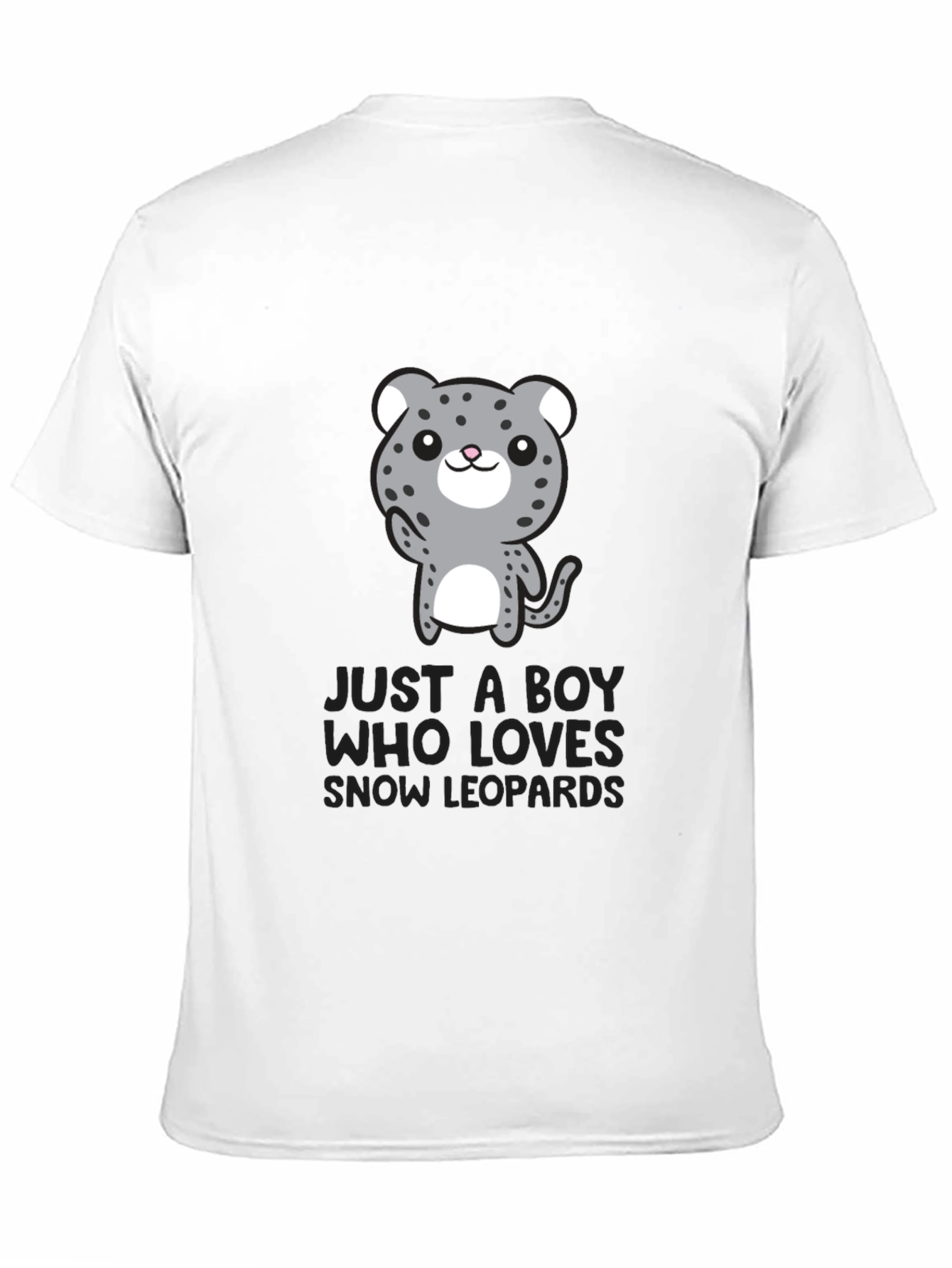 Snow Leopard Lover Tee - Cute Animal Graphic T-Shirt