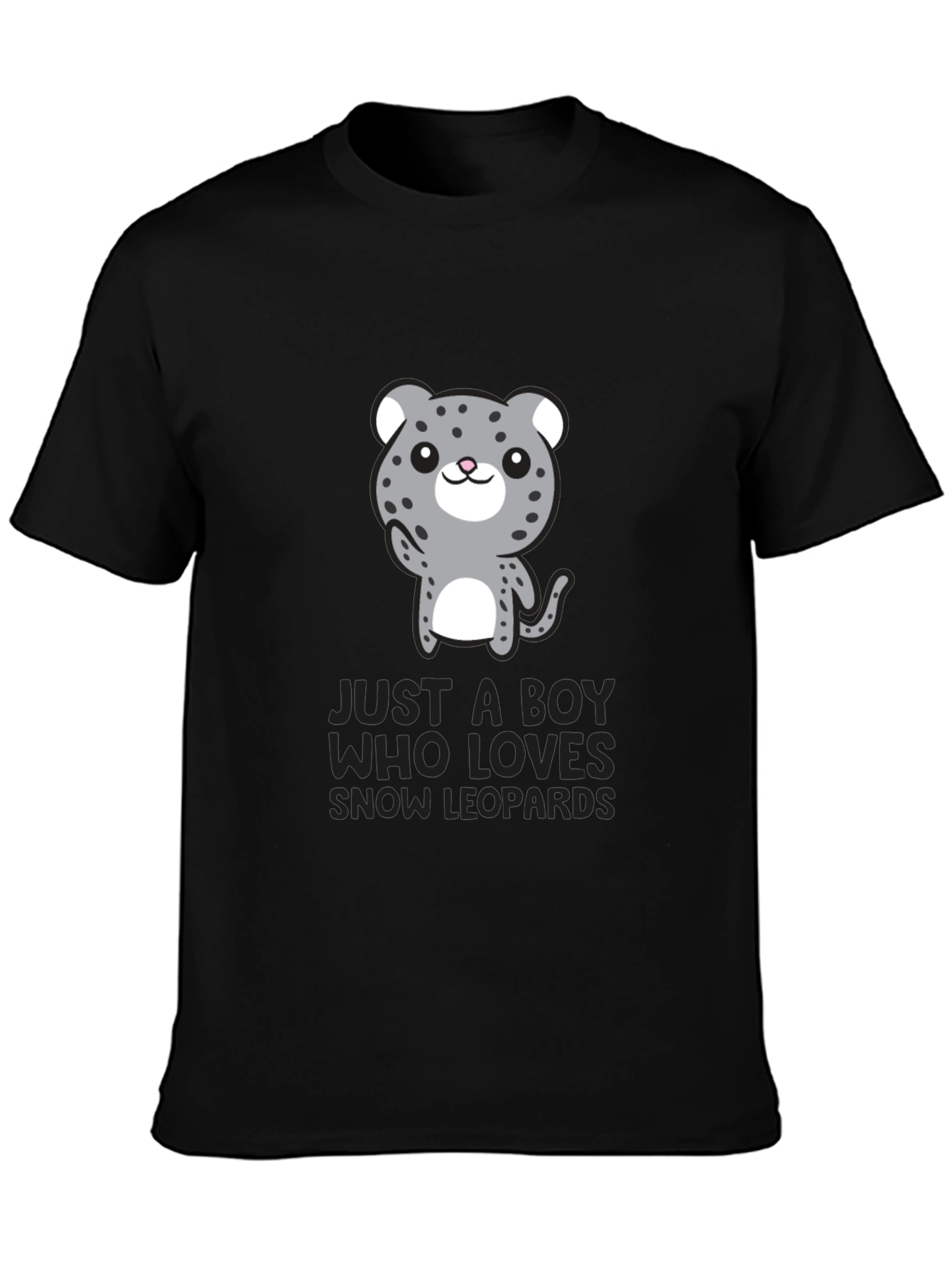 Snow Leopard Lover Tee - Cute Animal Graphic T-Shirt